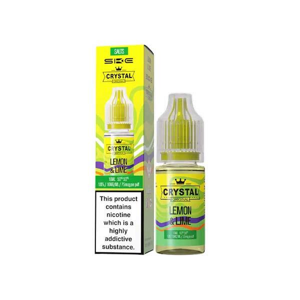 SKE Crystal original nic salt Lemon & Lime 10ml bottle and box packaging