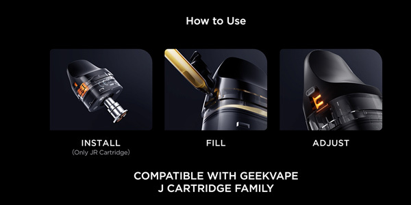 Geekvape JR Pods fill instructions Geekvape JR Pods how to fill step by step instructions