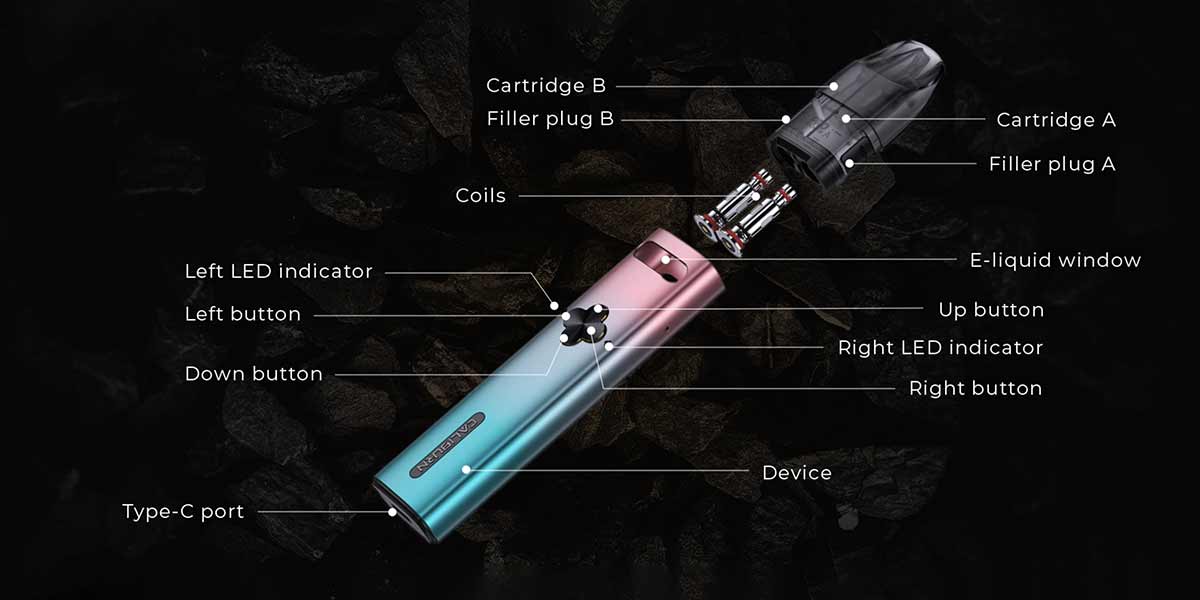 uwell caliburn explorer components