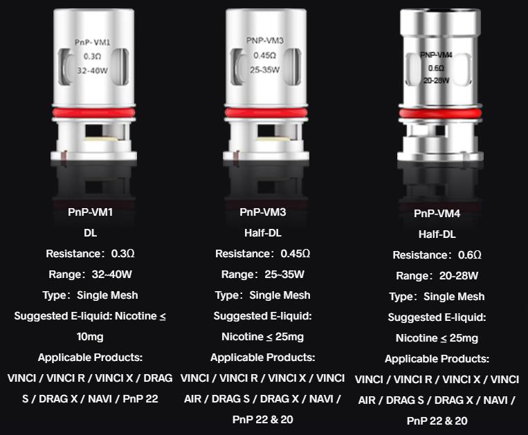 voopoo pnp series vm coils voopoo pnp series vm coils