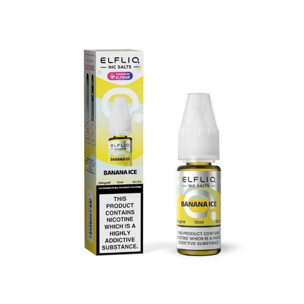 banana cream vape juice Banana Ice Nic Salt E-Liquid by Crystal Original