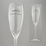 Insignia Groom Wedding Toasting Glass, 10.4 inches