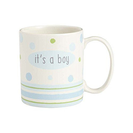 Beginnings by Enesco It's a Boy Mug, 12 ounces, Blue and White