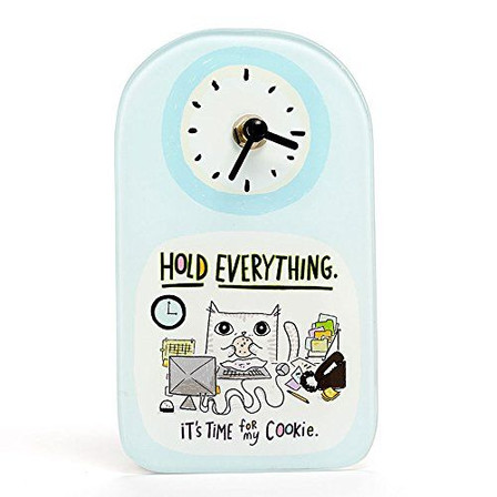 Cats@Work Clock, Time for My Cookie, Wall or Shelf