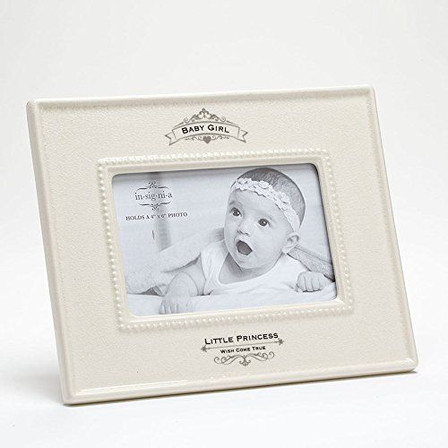 Insignia Little Princess Baby Girl Photo Frame, 9.5 inches, Ivory