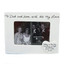 Our Name Is Mud To Dad and Mom Ceramic Photo Frame, 7 inches, Ivory