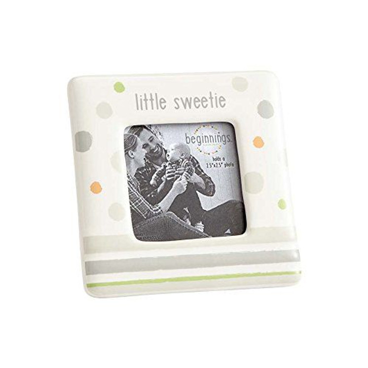 Beginnings by Enesco Little Sweetie New Baby Photo Frame, Neutral