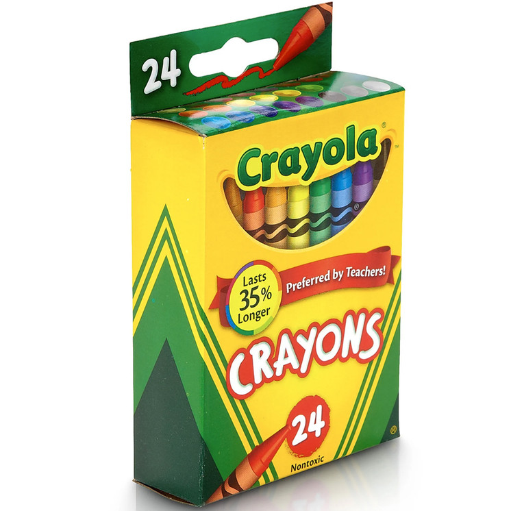 Crayola Crayons 24 Count Box, 6 boxes
