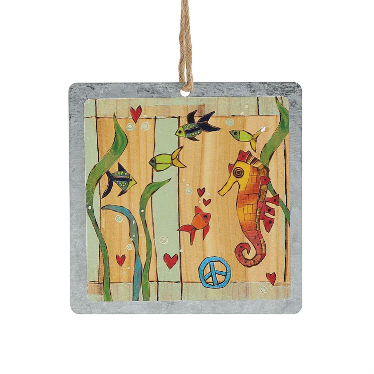 Voice of the Sea Tin Ornament