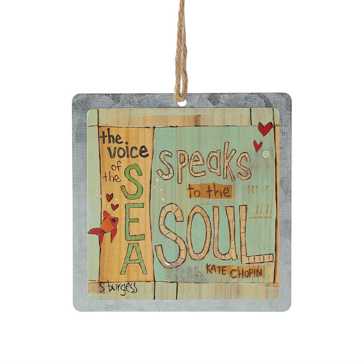 Voice of the Sea Tin Ornament
