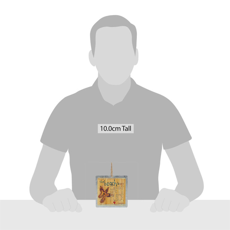 Happy Place Tin Ornament