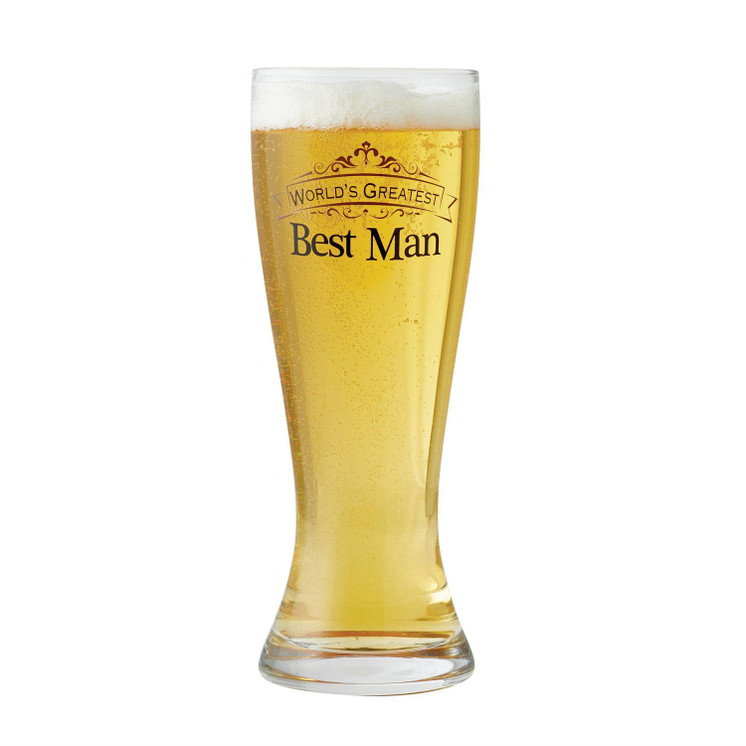 Best Man Beer Glass