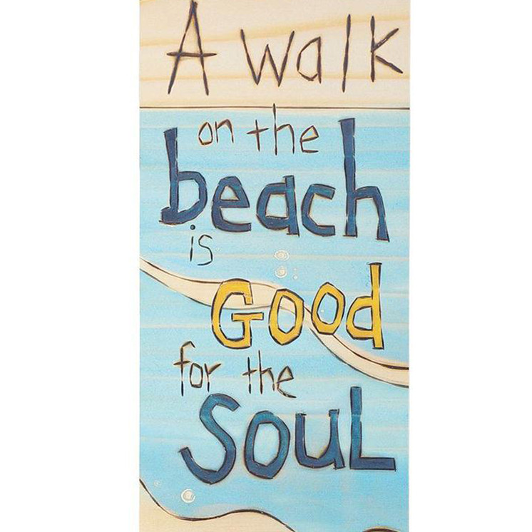 Walk on the Beach Porch Sign
