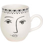 Enesco Entertainment by Izzy and Oliver Pen and Ink Female Face Mug, 4.45 inches tall