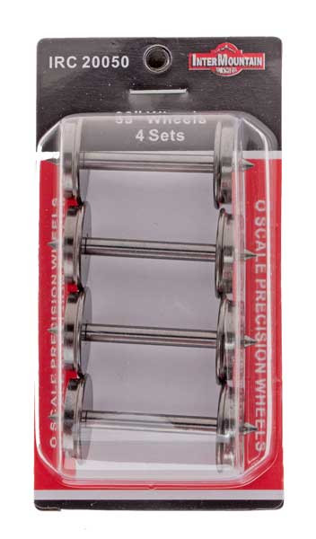 InterMountain 20050 33" O Scale Wheelsets (4 axle pack) Mountain