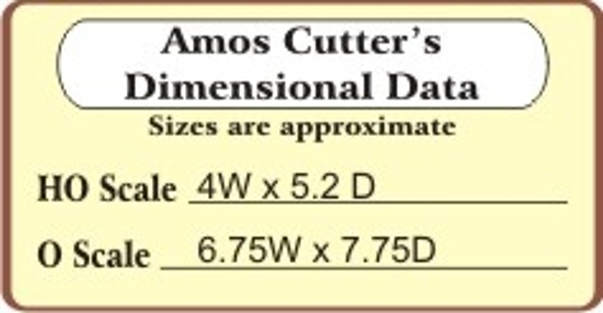 BAR MILLS BUILDINGS 462 HO Amos Cutter General Store Merch Model Railroading Kit 