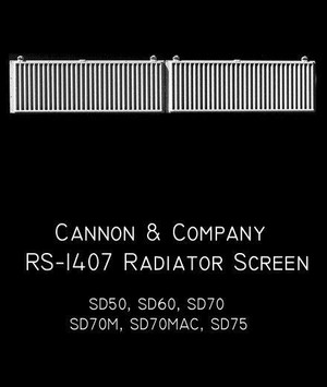 Cannon & Company RS-1407 Radiator Screen SD50/60/70/70MAC/75