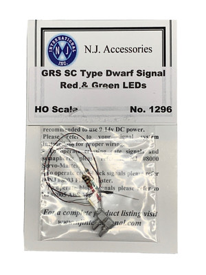 NJ International 1296 GRS SC Dwarf Signal - Silver Red/green LED's