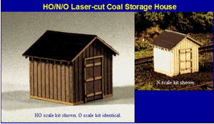 Blair Line 183 HO Coal Storage House - Laser Cut Kit Based on C&O