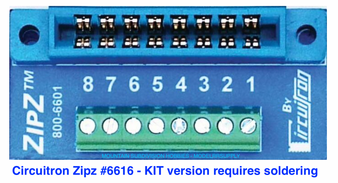6616 ZipZ-KIT Solderless Connection System for Tortoise and SMAIL | 6 Pack