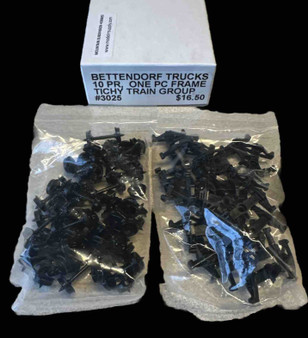 #3025 Bettendorf Trucks with wheelsets | 10 pr| HO Scale