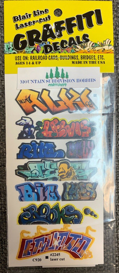HO Graffiti Mega Decals #2 Laser-cut