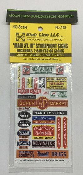 Blair Line 158 Main St. Storefront Signs #3 Blair Line 158 Main St. Storefront Signs #3