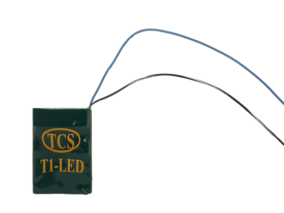 TCS 1484 T1-LED 2 function decoder Built-in Resistors for LED's TCS 1484 T1-LED 2 function decoder Built-in Resistors for LED's