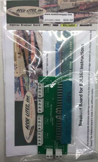 ACCU-LITES Single Zone Breakout Board for Digitrax BDL168