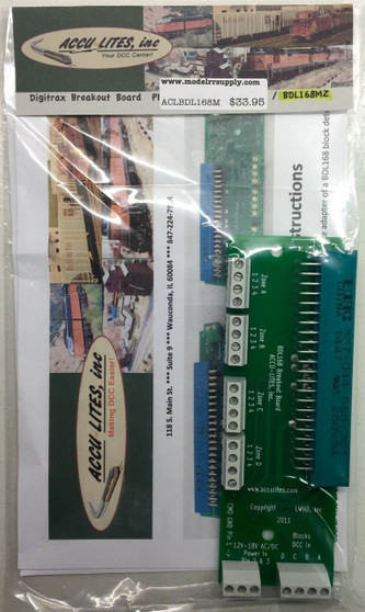 ACCU-LITES 4001 Multi Zone Breakout Board for Digitrax BDL168