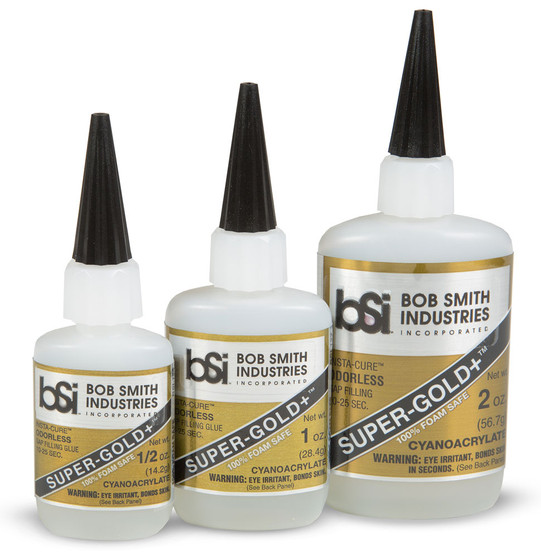 Super-Gold+ Cyanoacrylate Glue | Foam Safe | Odorless | Gap Filling