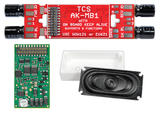 TCS 1759 WOW Diesel Kit Decoder MotherBoard Speaker Enclosure ATLAS WDK-KAT-1