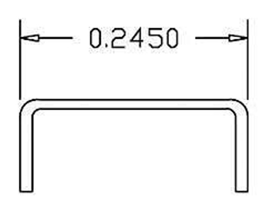 Cal-Scale #190-508 Straight Grabs Irons | .012 wire | Pack of 20