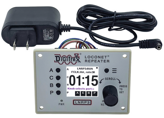 Digitrax LNRP3 Loconet Repeater module with display