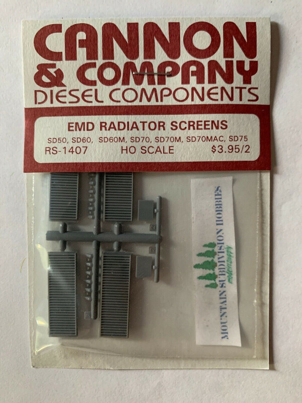 Cannon & Company RS-1407 Radiator Screen SD50/60/70/70MAC/75