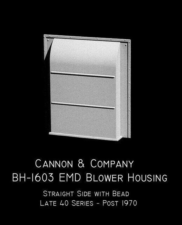 Cannon & Company BH-1603 EMD Blower Housing - Late GP40 SD40