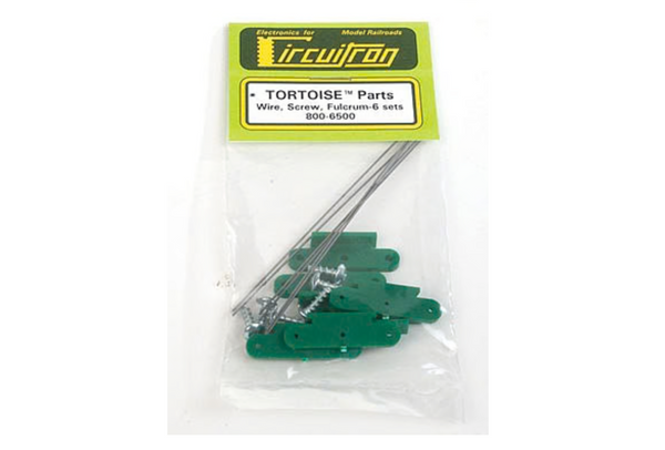 Circuitron 6500 Tortoise Switch Machine Replacement Parts - Spring Wire, Retaining Screws & Fulcrum - 6 Sets