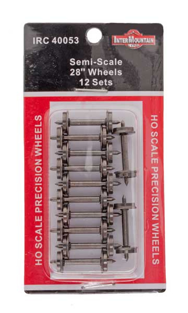 InterMountain 40053 28" .088" Semi-Scale Wheelsets (12 pack)