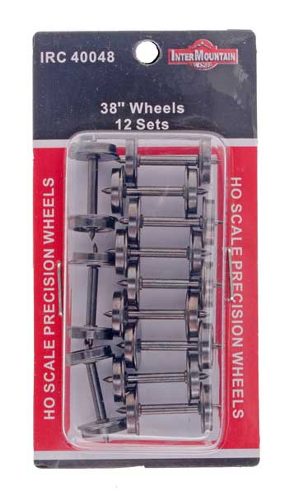 InterMountain 40048 38" .110" Standard Tread Wheelsets (12 pack)