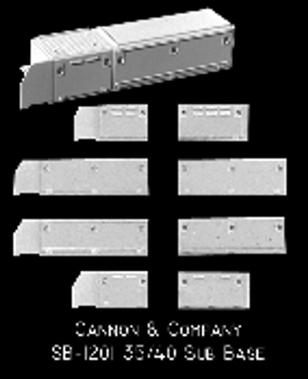 Cannon & Company 1201 EMD Cab Sub Base Kit EMD 35 & 40 series units