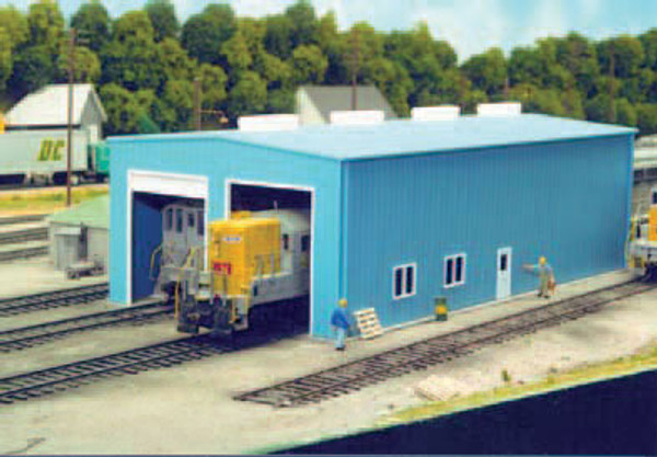 Pikestuff 8 HO Modern 1 or 2 Door Engine House kit