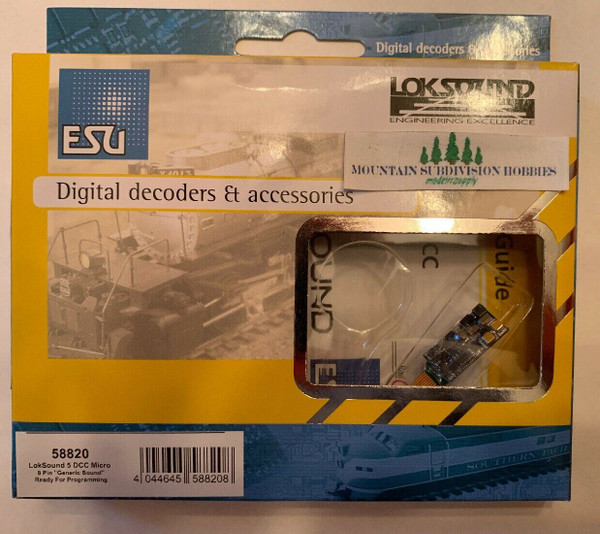 ESU 58820 Loksound 5 DCC Micro 8 Pin Sound Decoder (NMRA 8 pin)