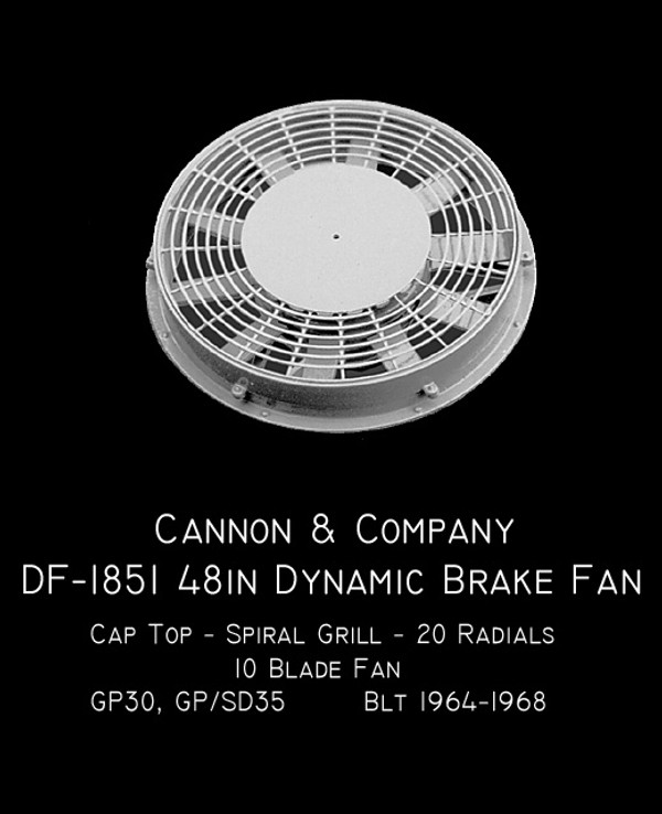 Cannon & Company HO DF-1851 Dynamic Fans GP30 Early 35s