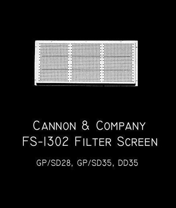 Cannon & Company FS-1302 Filter Screens EMD 35 Line