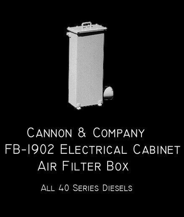 Cannon & Company FB-1902 EMD Electrical Cabinet Air Filter Box