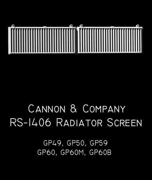 Cannon & Company RS-1406 Radiator Grille GP49 GP50 GP59 GP60/M/B