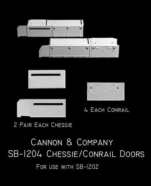 Cannon & Company SB-1204 CSX, Conrail & Chessie optional doors    