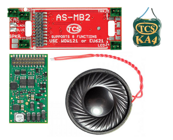 TCS 1751 WOW KIT WDK-ATL-5 DCC Sound Decoder Kit TRAIN CONTROL Atlas GP40 GP40-2