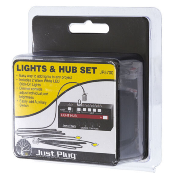 Woodland Scenics 5700 Just Plug® Lighting System - Lights and Hub set
