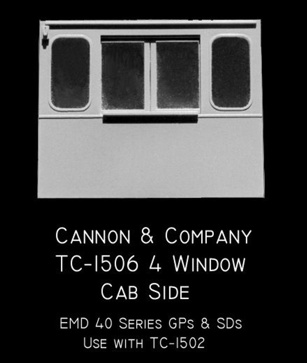 Cannon & Company TC-1506 Spartan Cab Sides - 4 Window 35/40